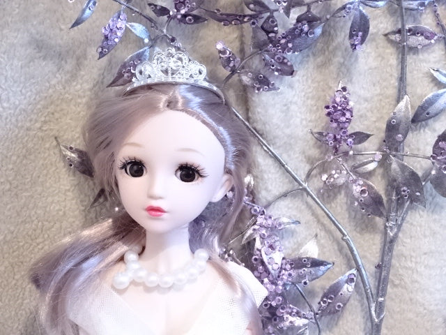 'Phobe'  60cm Jointed Plastic Princess Doll with Outfits and Accessories
