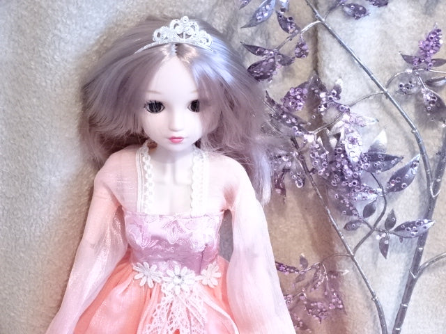 'Phobe'  60cm Jointed Plastic Princess Doll with Outfits and Accessories