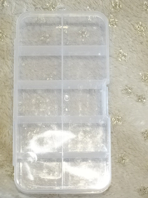 Mini Storage Box With 10 Compartments  5 Inches Wide  x 1 inch Deep (approx)