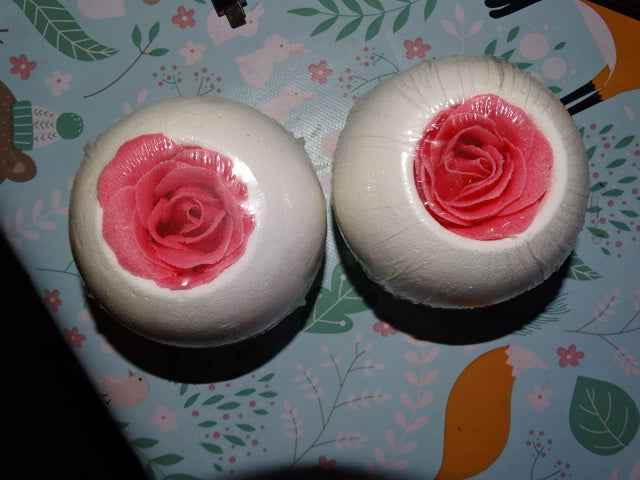 'Whole lot Of Love'   Delicate Rose Scented  Whole Bath Bomb / Fizzer