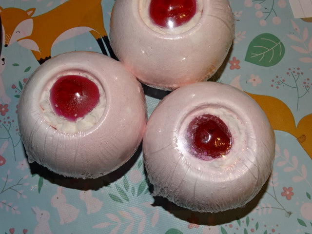 'Strawberry'  Bath Bomb / Fizzer   Whole Ball  bath Fizzer