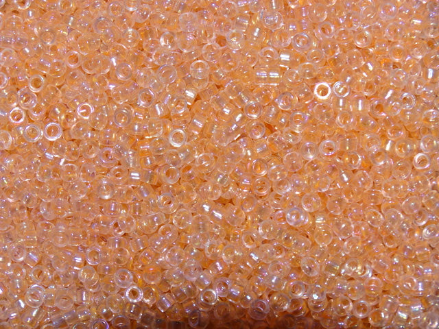 Transparent Soft Peach Ab Miyuki Delica   3mm (8/0)
