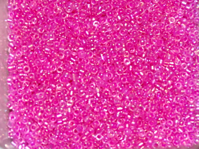 Deep Pink Fuchsia Transparent Ab Miyuki Delica  3mm (8/0)