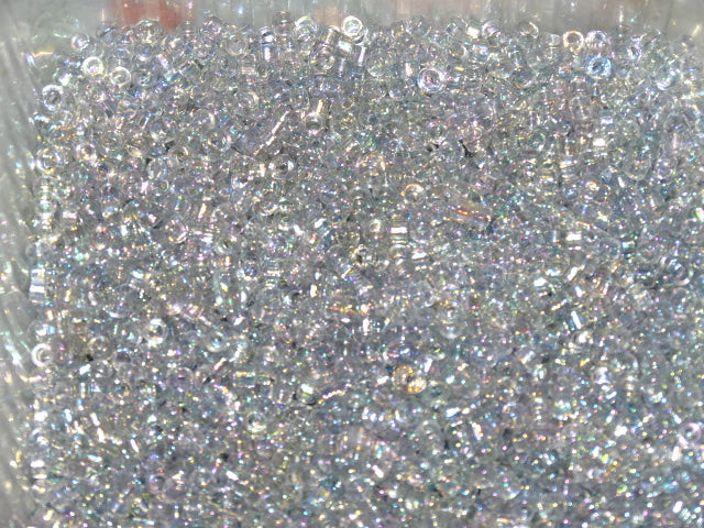 Transparent Silver Smoke Ab Rainbow  Miyuki Delica  3mm  (8/0)