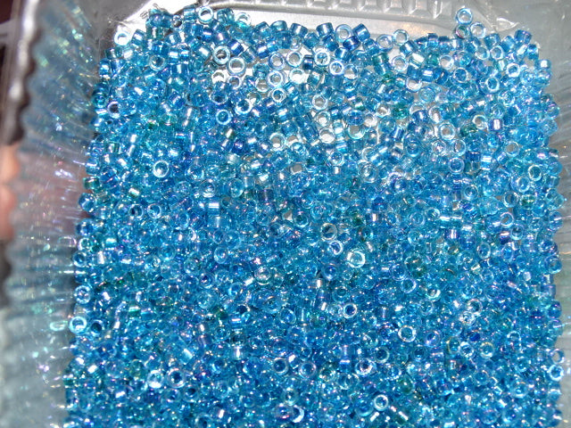 Transparent Ab Rainbow Azure  Miyuki Delica  3mm (8/0)