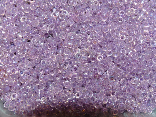 Transparent Ab Rainbow Lilac  Myuki Delica 3mm  (8/0)