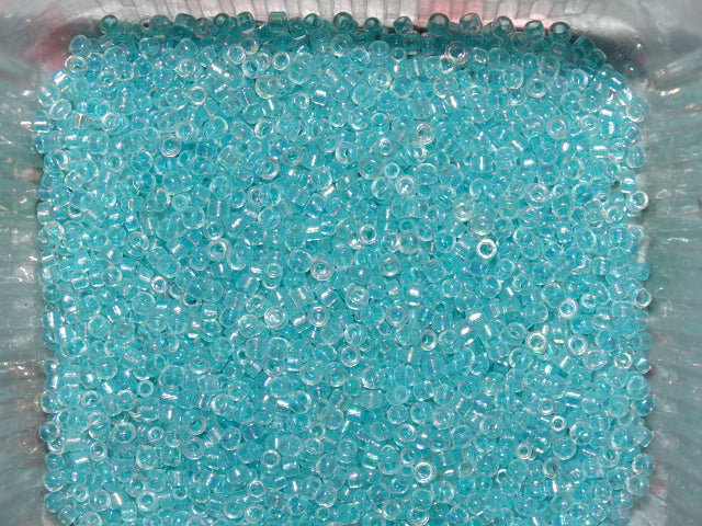 Transparent Ab Rainbow Ice Blue  Miyuki Delica  3mm (8/0)