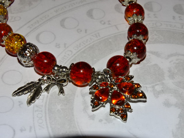 'Bling Of Fire'  Adjustable Handmade Gift Bracelet
