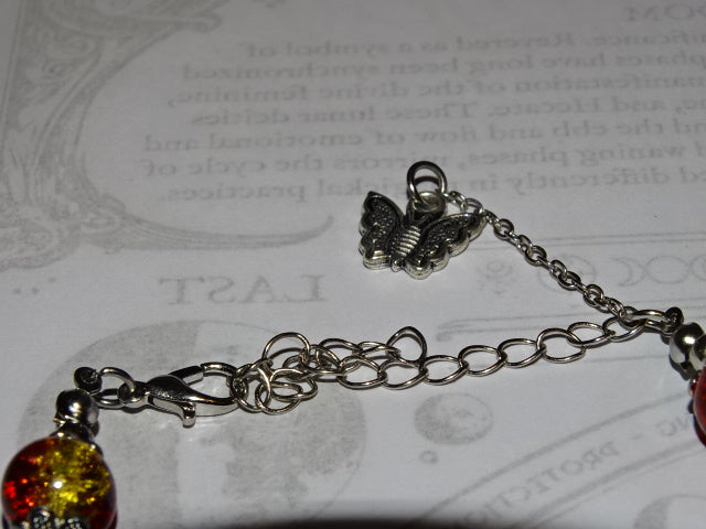 'Bling Of Fire'  Adjustable Handmade Gift Bracelet