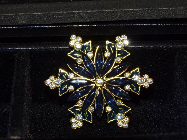 Sparkling Snowflake Festive Brooch