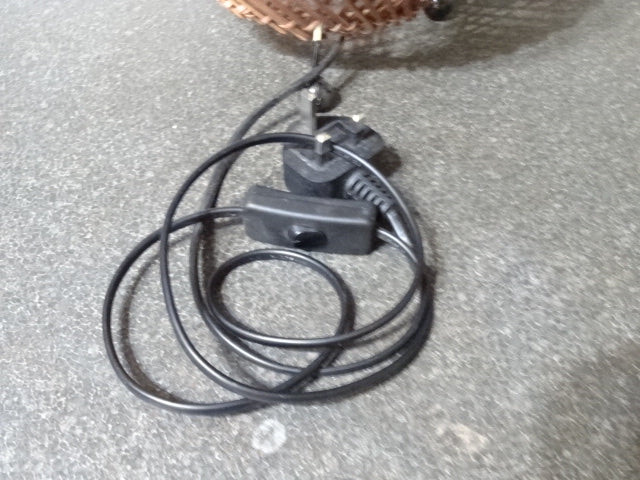 Natural Rattan Table Lamp  ( Bulb Included )  Natural