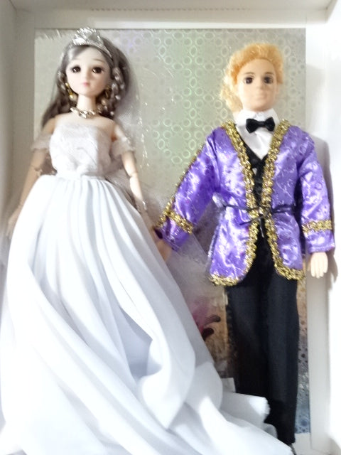 Deanna and Demetri Bridal Couple Doll Set   30cm Ball Joint Dolls