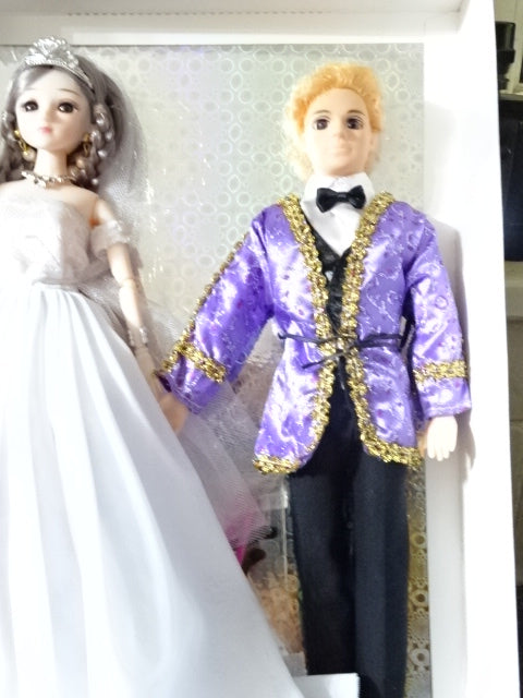 Deanna and Demetri Bridal Couple Doll Set   30cm Ball Joint Dolls