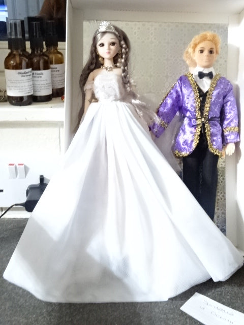 Deanna and Demetri Bridal Couple Doll Set   30cm Ball Joint Dolls