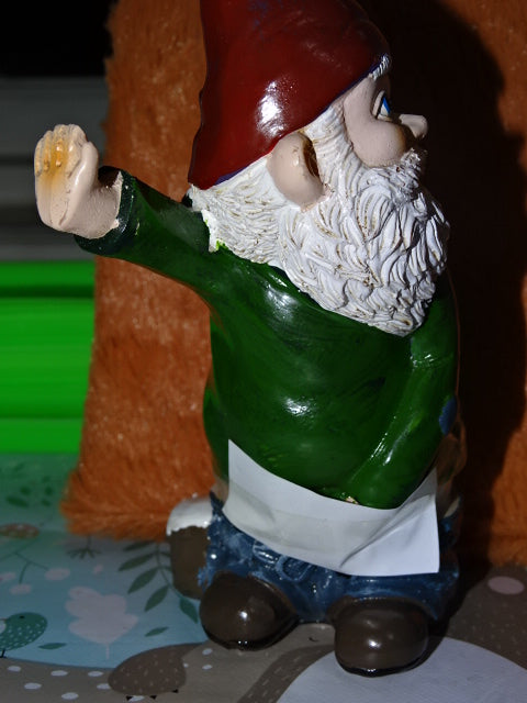 Cute Naughty Gnome  Garden / Home Decor / Gift
