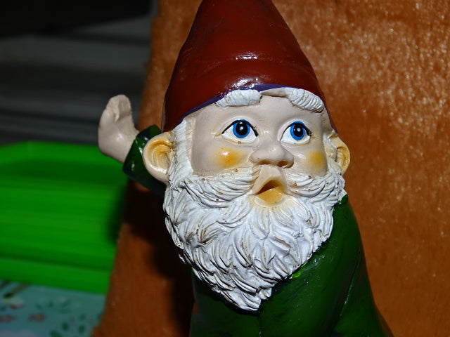 Cute Naughty Gnome  Garden / Home Decor / Gift