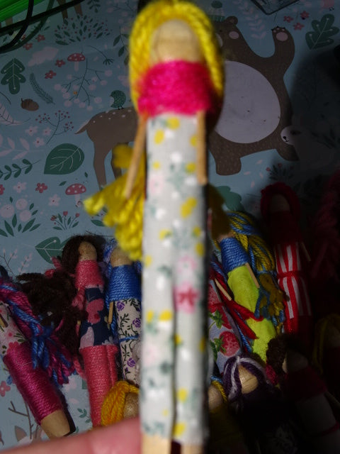 Handmade Assorted Dolly Peg  Worry Dolls / Wooden Gifts / Gift