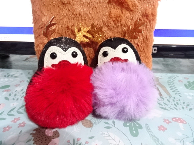'Antonio Antlers'   Fluffy Penguin'  Keying / Bag Charm / Festive Gift