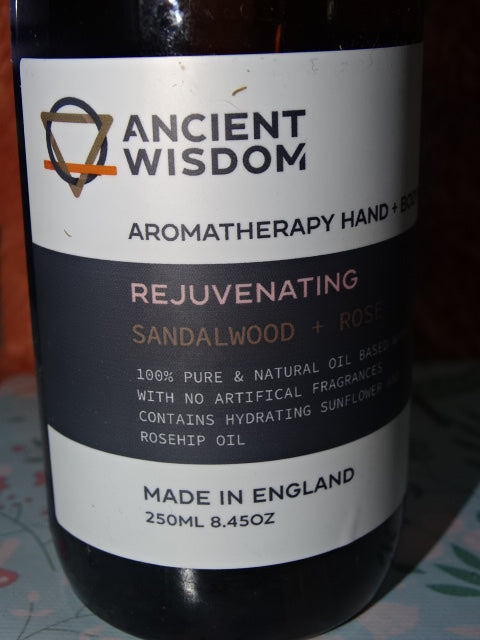 Fragranced Hand And Body Wash 'Rejuvenating'    Sandalwood and Rose   250ml