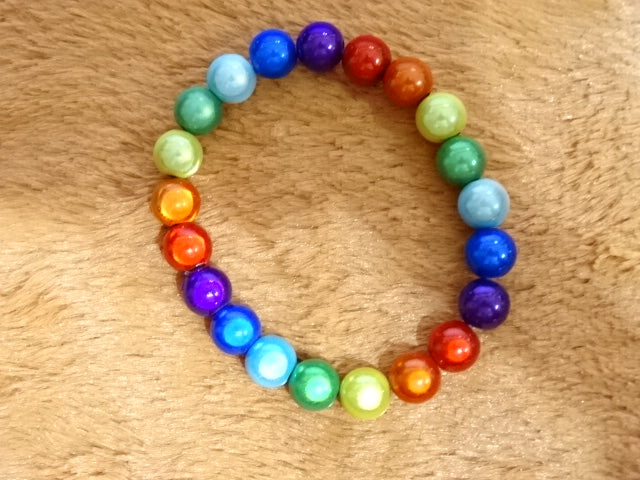 Miracle Beads Rainbow Elastic Bracelets