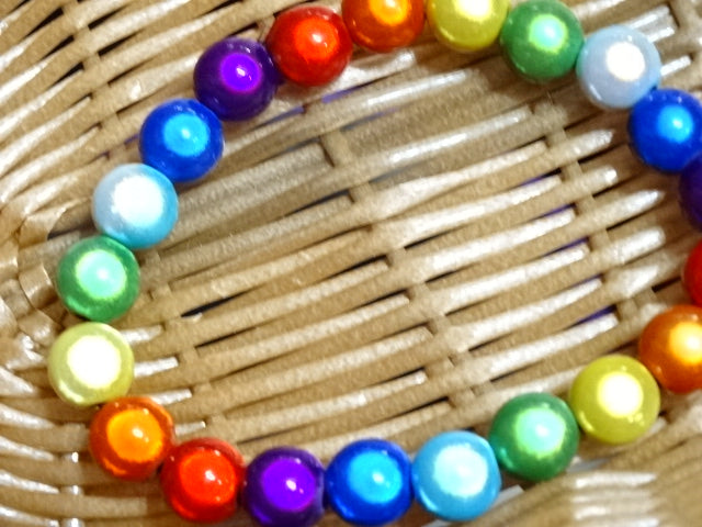 Miracle Beads Rainbow Elastic Bracelets