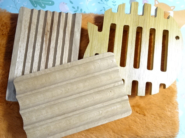 Sustainable Hemu Wood Soap Trays  (by Ancient Wisdom)