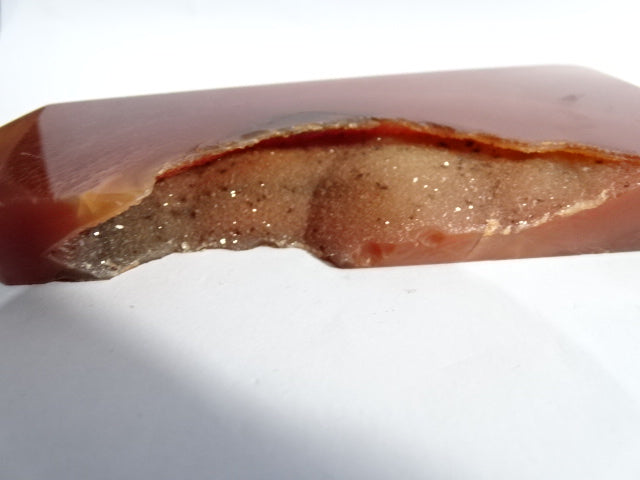 Polished Red Jasper Druzy  14 x 6cm (Approx)