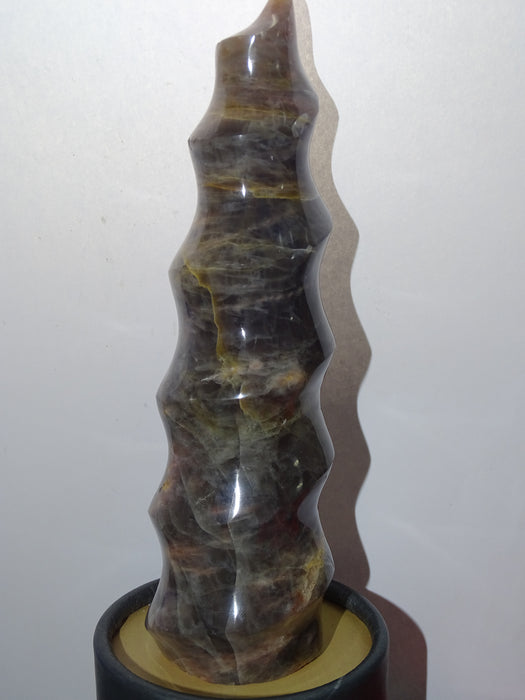 Stunning Black moonstone 'Unicorn Horn'  17cm  (170mm)