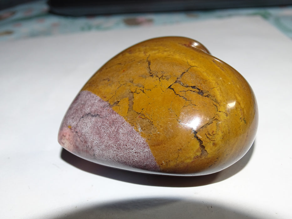 Imitation / Synthetic Ocean Jasper Heart Ornament