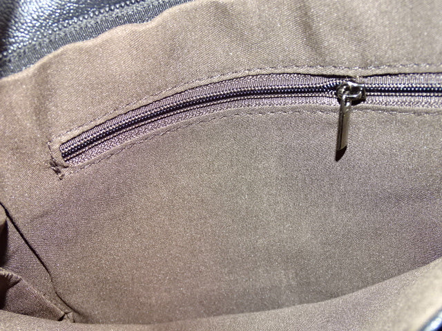 Faux Leather Embossed Pattern Envelope Style Shoulder Bag / Purse