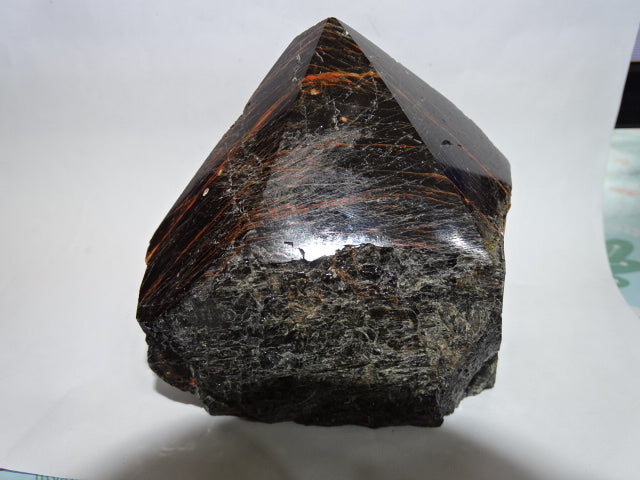 Rough Cut Black Tourmaline (With Iron Inclusions)