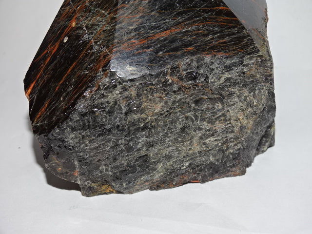 Rough Cut Black Tourmaline (With Iron Inclusions)