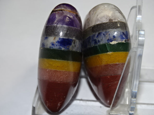 Multi Coloured Layers Gemstone Heart