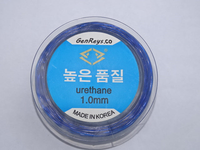 Elastic crystal thread urethane blue 1mm