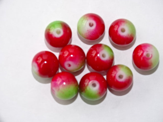 'Crabapple' glass bead 10mm