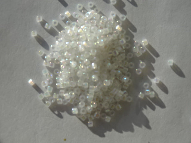 Delica Beads Size 11. White Pearl