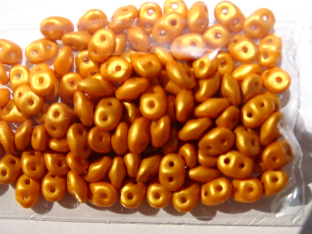 Matubo Superduo Beads Gold Shine Orange