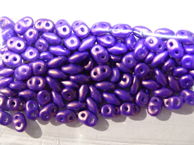 Matubo Superduo Beads Gold Shine Purple