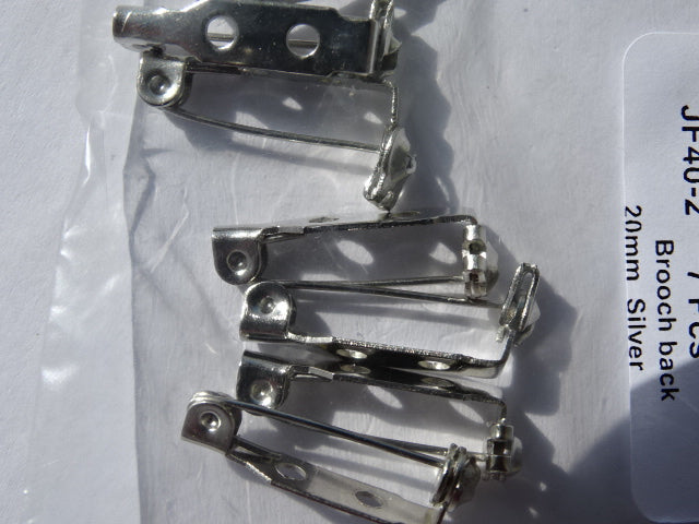 20mm Brooch pin Silver