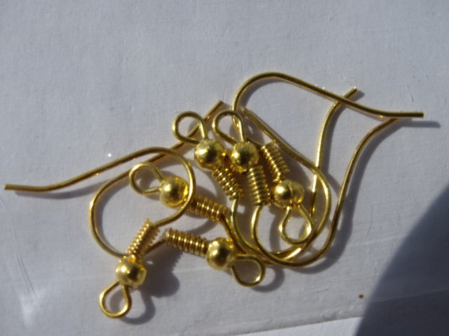 Fish Hook Earring Gold