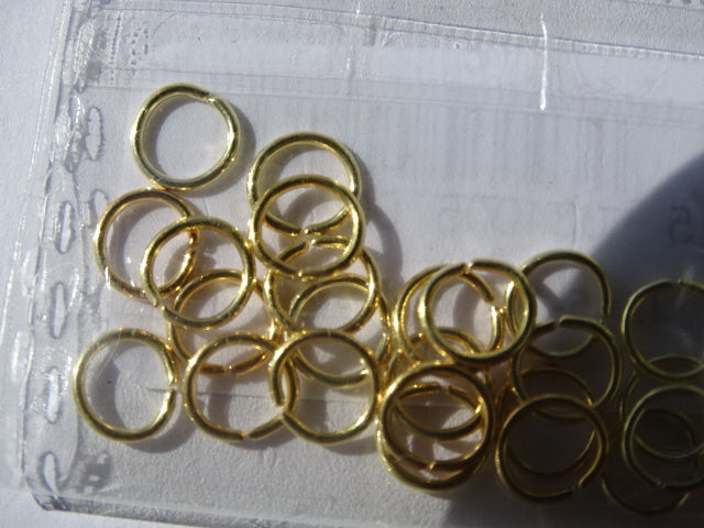 9mm Gold Jump Rings