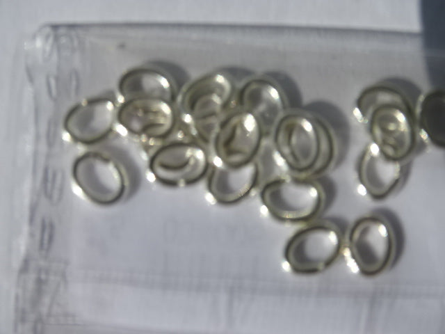 Oval Silver Jump Ring 6.5 x 5.5mm