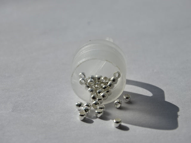 2mm Round Crimps Silver