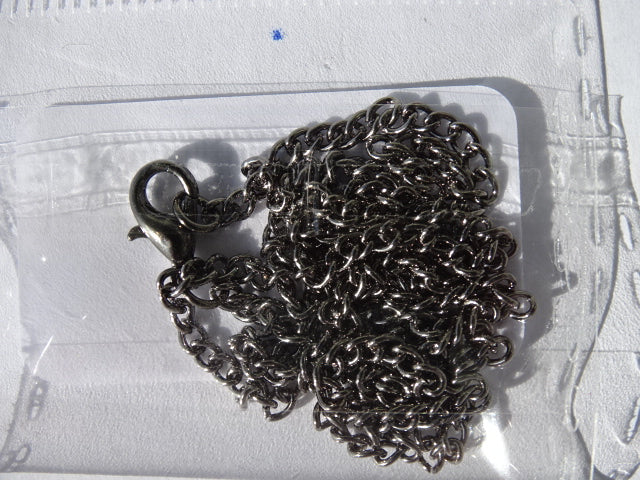 Complete 45cm Long Gunmetal Cable Chain