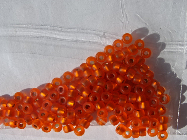 Matubo Seed beads size 8. Matte Hyacinth- Bronze Ice Lined