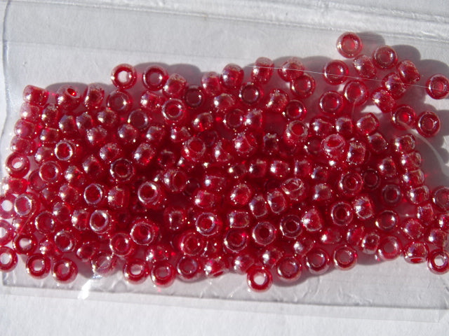 Matubo Seed beads size 8. Matte Cherry