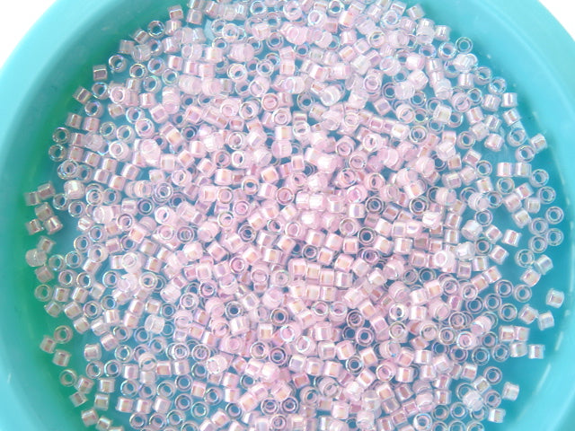 Delica Beads Size 11. Lined Pale Pink