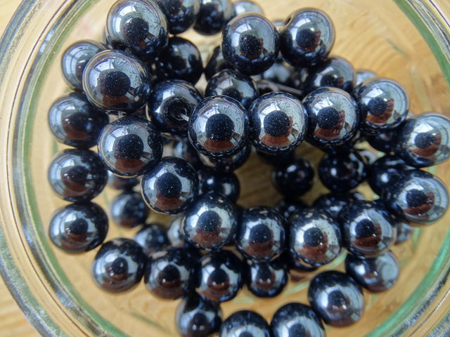 Hematite Bubble Bead 10mm