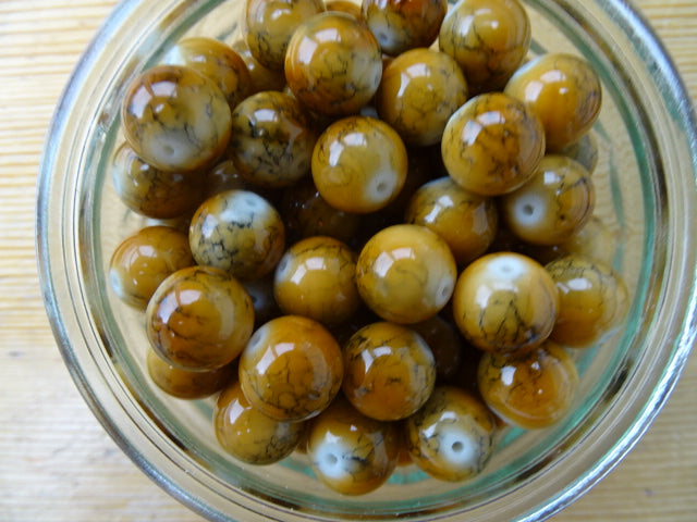 12mm Glass Bead 'Caramel'