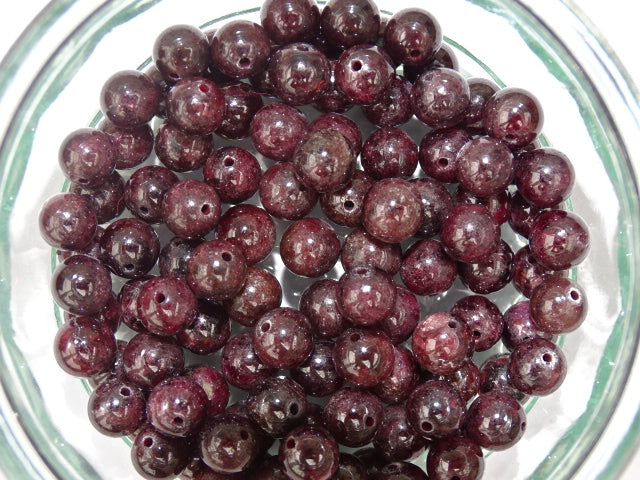 Genuine Semi Precious Natural Garnet 8mm